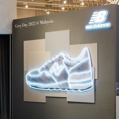 Cloakwork with New Balance Art Piece and Totebag