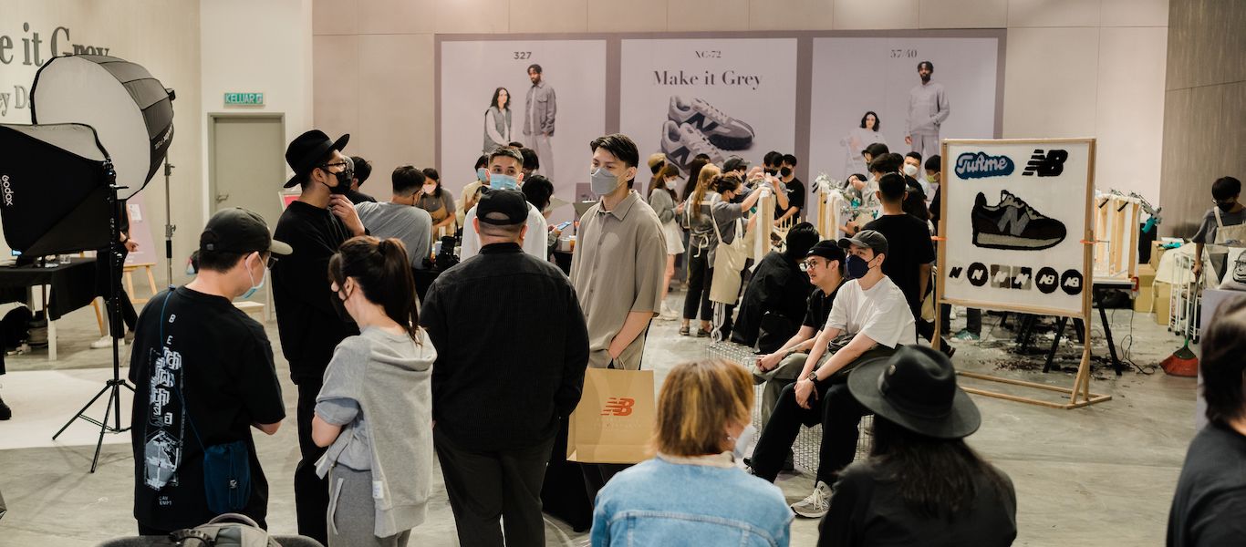 Cloakwork with New Balance Art Piece and Totebag